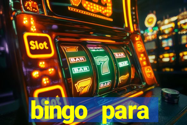 bingo para despedida de solteira para imprimir